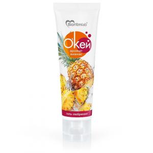 вагинальная смазка на водной основе с ароматом "ананас" окей