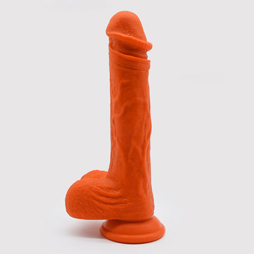 донг на присоске с вибрацией, функцией нагрева, поступательными движениями customized