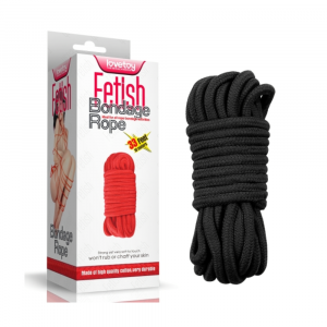 Хлопковая верёвка для бондажа и шибари "Fetish Bondage Rope", Lovetoy