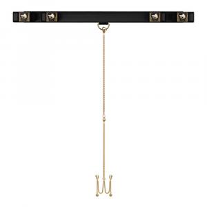 Распорка-бондаж Spreader Bar With Wrist And Ankle 1 с зажимами на клитор