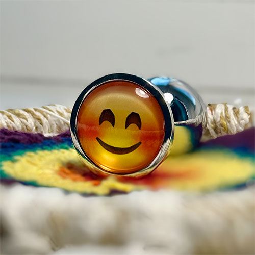 ювелирная анальная втулка m "смайлики"
