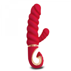 миниатюрный вибратор-кролик с витым стволом gvibe gcandy mini