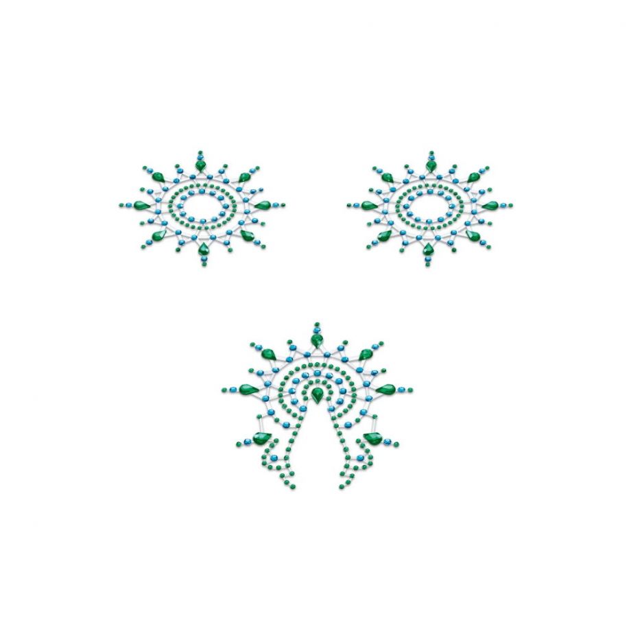 пэстисы на соски gloria bodysticker - set of 3 со стразами