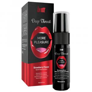 спрей для минета "deep throat mouth spray strawberry", intt