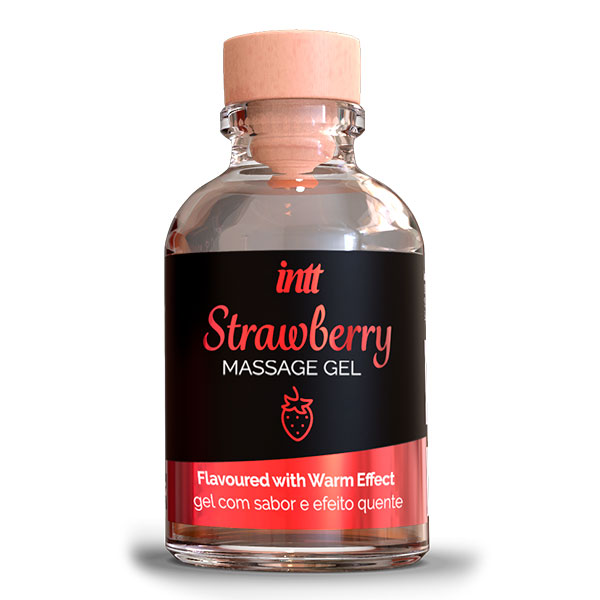 массажный гель strawberry massage gel клубника + согревающий эффект