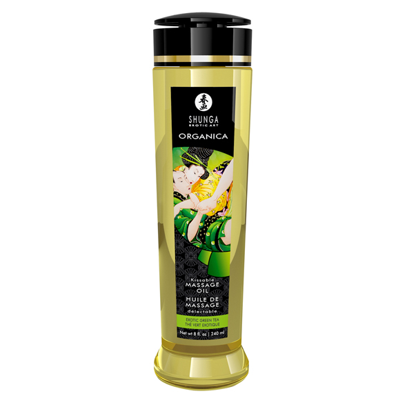 массажное масло massage oil organica exotic green tea зеленый чай