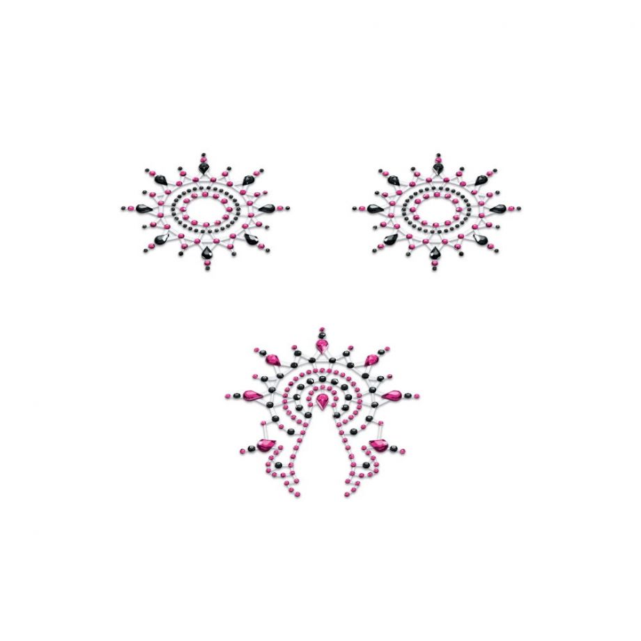 пэстисы на соски gloria bodysticker - set of 3 со стразами