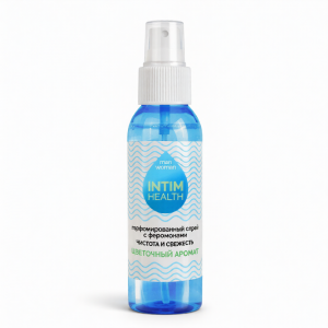 интимный парфюмированный спрей с цветочным ароматом и ферамонами "intim health", bioritm