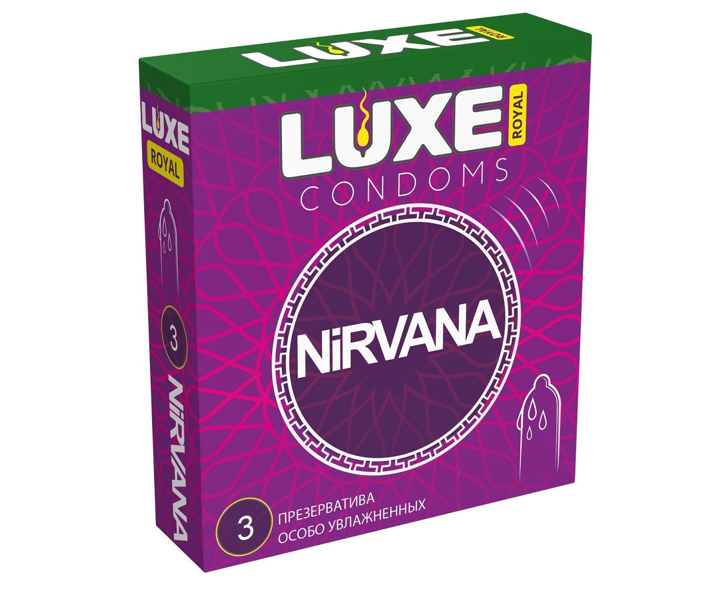 презервативы luxe royal nirvana с увеличенным количеством смазки