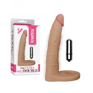 насадка на член для двойного проникновения с вибрацией "vibro double 3", lovetoy