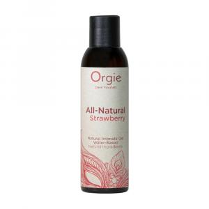 лубрикант на водной основе со вкусом клубники "all natural strawberry", orgie