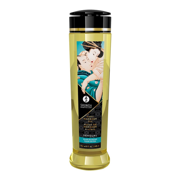 массажное масло с ароматом "остров цветов" shunga massage oil