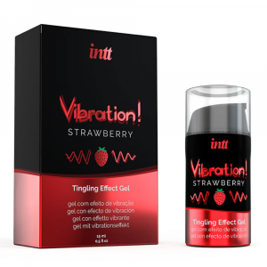 жидкий вибратор "vibration strawberry", intt