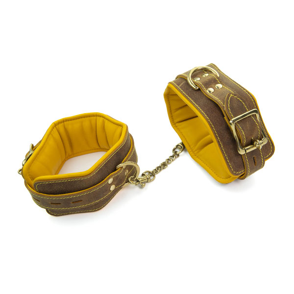 Поножи "Оковы подчинения" из натуральной кожи