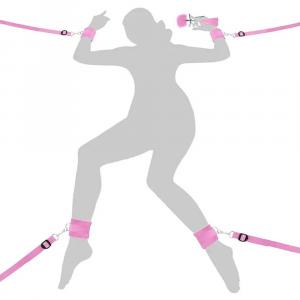 набор бдсм для кровати "furry bondage"