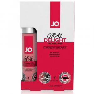 jo - oral delight arousal gel strawberry sensation гель "оральный восторг", клубника