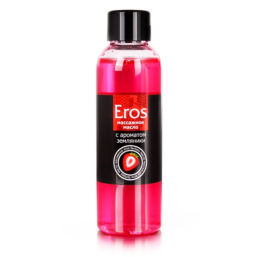 массажное масло с ароматом "земляника" (съедобное), серия "eros" от bioritm