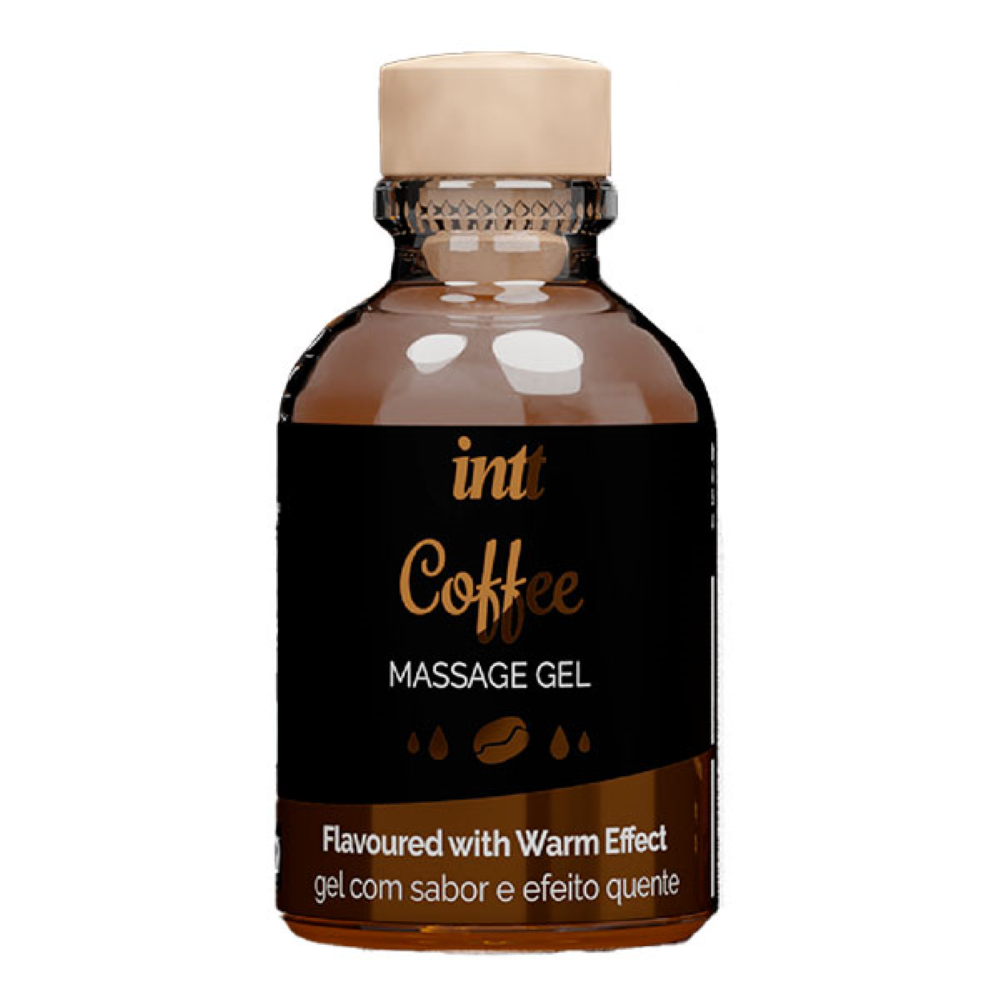 массажное масло(гель) со вкусом "кофе", согревающий эффект intt coffee massage gel