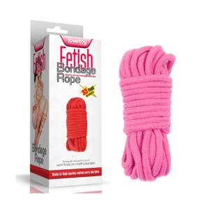 Хлопковая верёвка для бондажа и шибари "Fetish Bondage Rope", Lovetoy