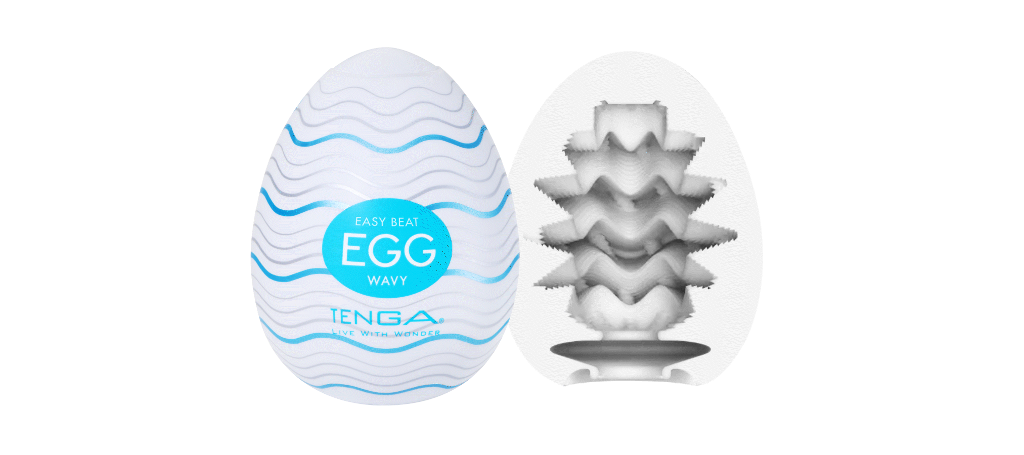 мастурбатор-яйцо "egg wavy", tenga