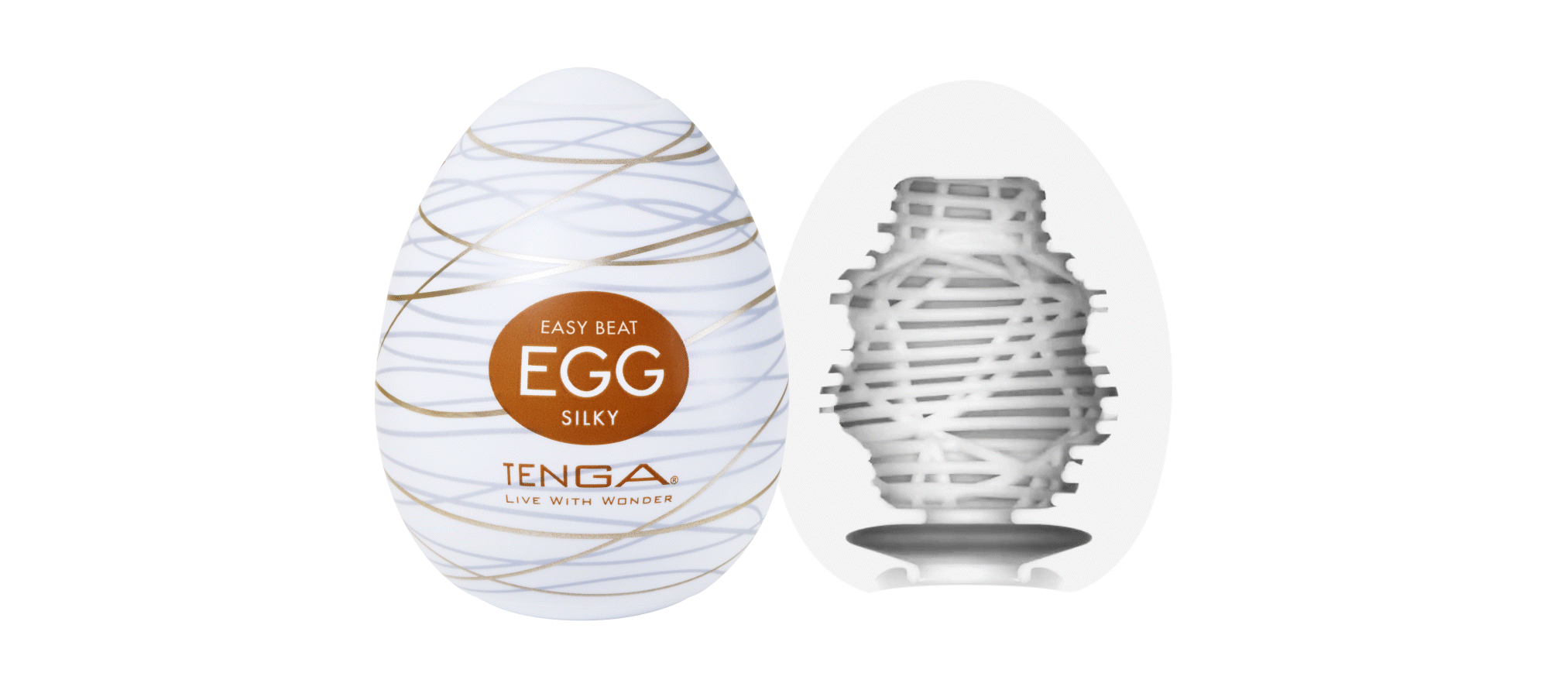мастурбатор с тонким рельефом "egg silky", tenga