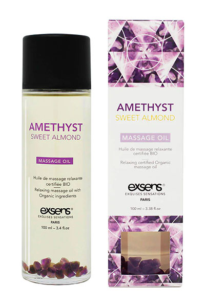 amethyst sweet almond crystal massage oil массажное масло