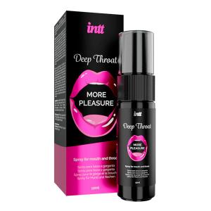 оральная смазка для минета "deep throat mouth spray", intt