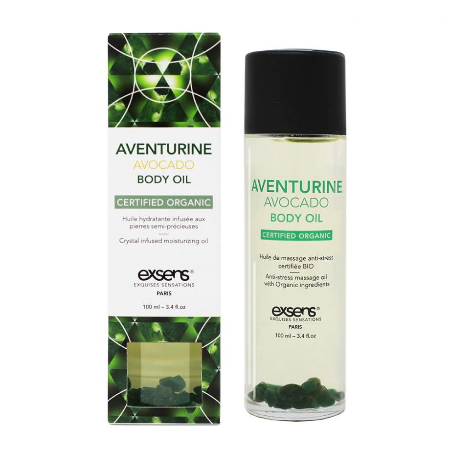 aventurine avocado crystal body oil массажное масло