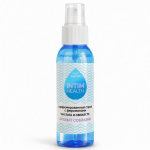 интимный парфюмированный спрей с ароматом соблазна и ферамонами "intim health", bioritm 