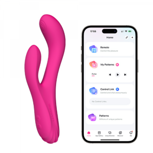 вибратор-кролик для точки g и клитора lovense osci 3 c управлением через приложение