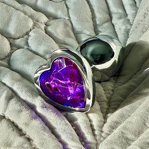 ювелирная анальная втулка s "сердце"