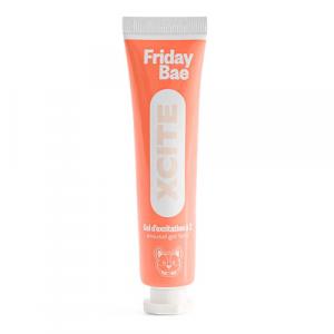 возбуждающая смазка (гель) с эффектом "жар и холод" для двоих fridaybae xcite
