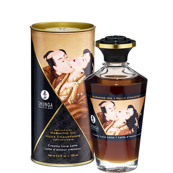 массажное масло со вкусом "сливочный любовный латте" shunga aphrodisiac warming oil