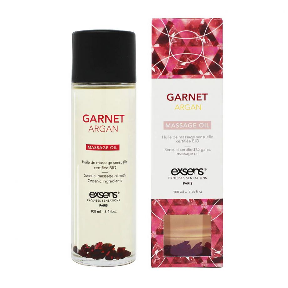 garnet argan crystal massage oil массажное масло