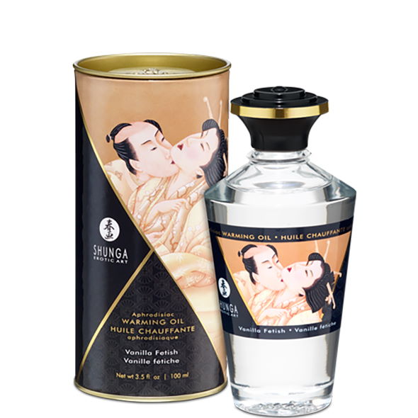 массажное масло со вкусом "ванильный фетиш" shunga aphrodisiac warming oil