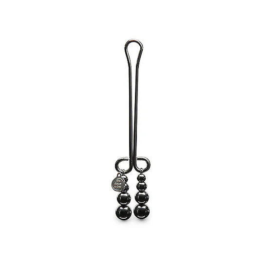 зажим на клитор darker just sensation beaded clitoral clamp