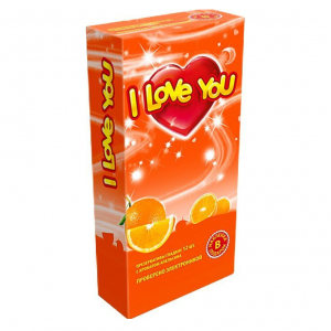 презервативы i love you № 12 с ароматом "апельсин"