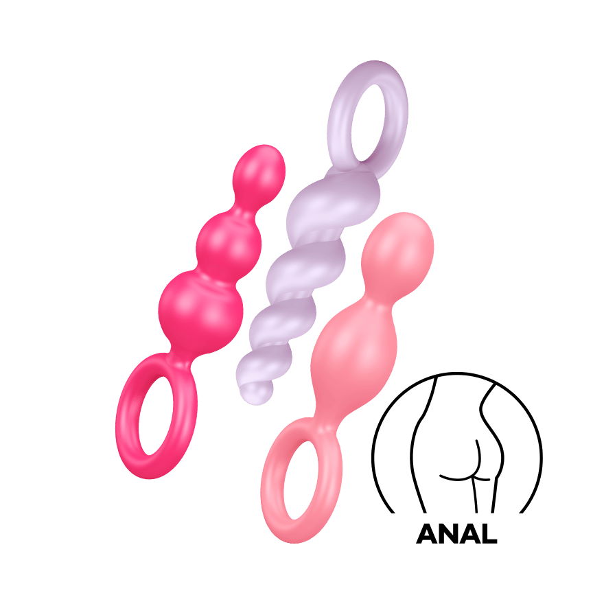набор анальных пробок satisfyer plugs (set of 3)
