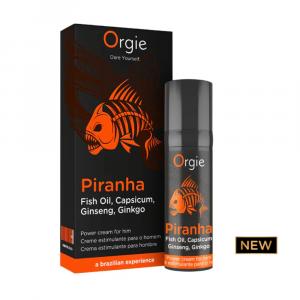 стимулирующий крем для мужчин "piranha power cream", orgie