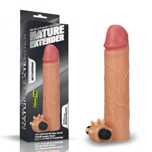 насадка на член с вибрацией "super natural sleeve", lovetoy