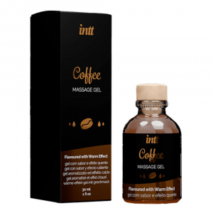 массажное масло (гель) с согревающим эффектом и ароматом кофе "coffee massage gel", intt