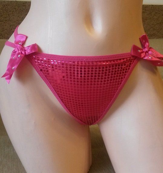 стринги "блеск 2" с бантиками и двойными бретелями