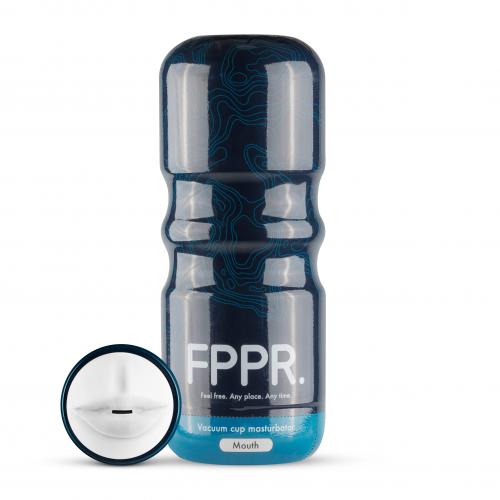 мастурбатор в тубе "fppr. mouth masturbator - white" ротик