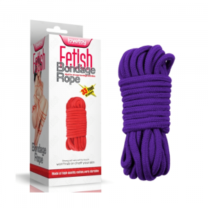 Хлопковая верёвка для бондажа и шибари "Fetish Bondage Rope", Lovetoy