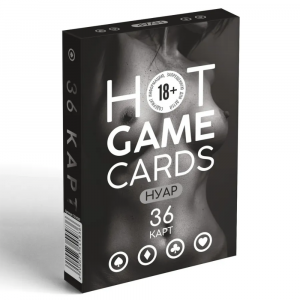 игральные карты "hot game cards нуар"
