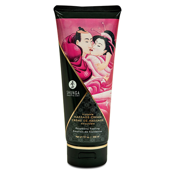 массажное масло(крем) с ароматом "малина" shunga massage cream