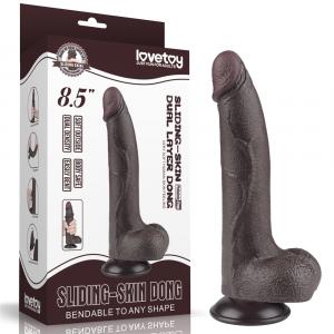 фаллоимитатор на присоске "dual layer dong 7", lovetoy