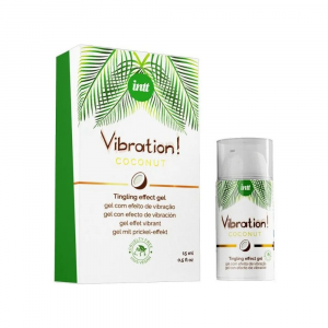 жидкий вибратор с ароматом кокоса "vibration coconut vegan", intt
