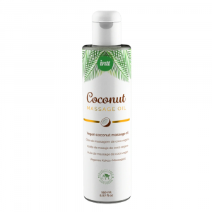 массажное масло с ароматом кокоса "massage oil coconut vegan", intt