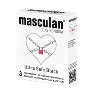 прочные презервативы masculan ultra safe black черные